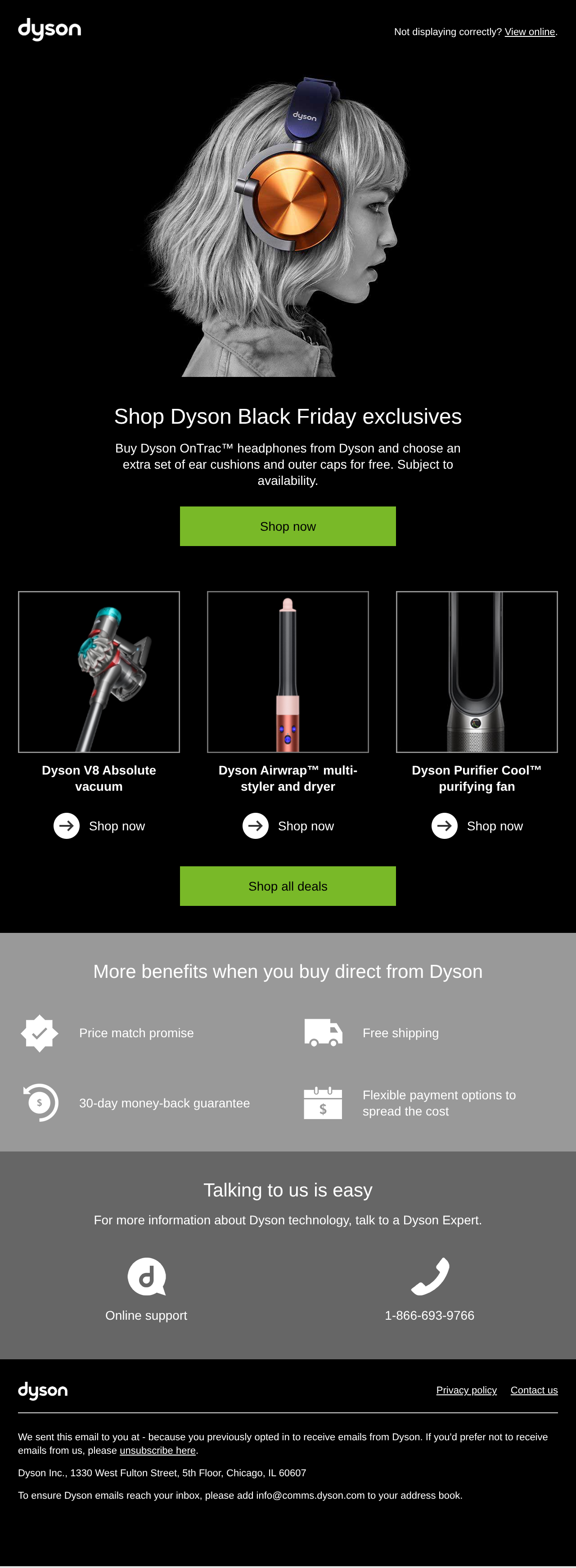 Black Friday deals on Dyson OnTrac headphones are here