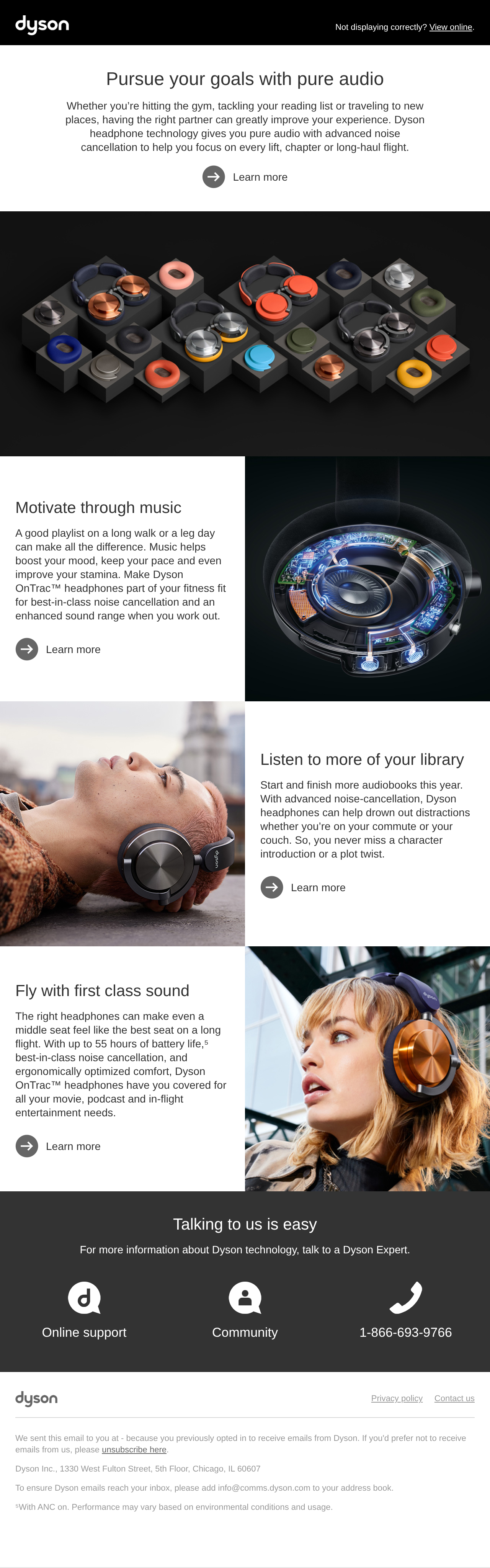 Master your New Year's resolutions with Dyson OnTrac headphones
