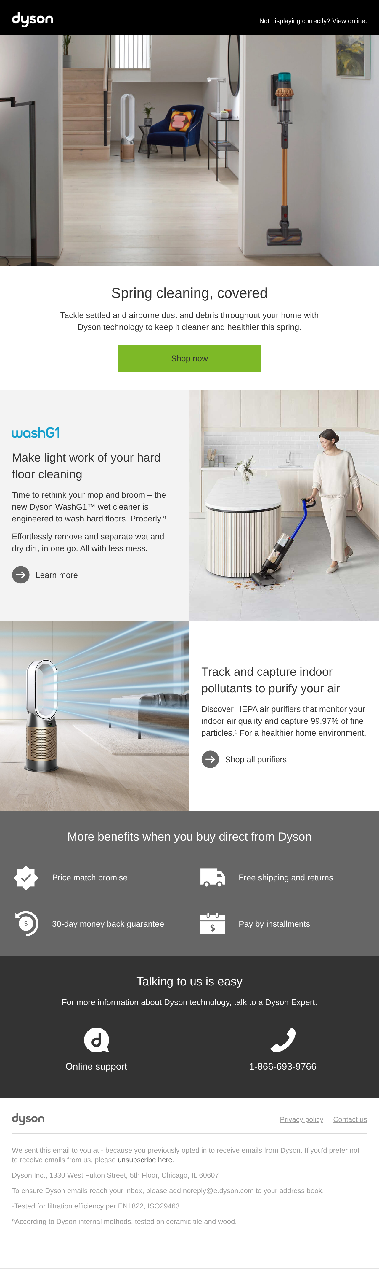 Clean your home from top to bottom with Dyson