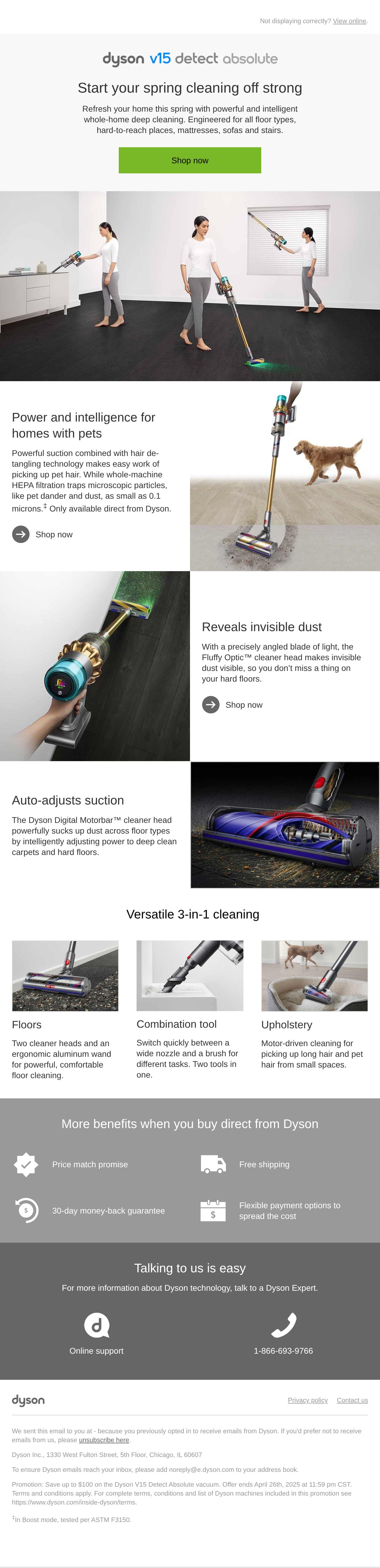 Save up to $100 on vacuum technology engineered for spring cleaning