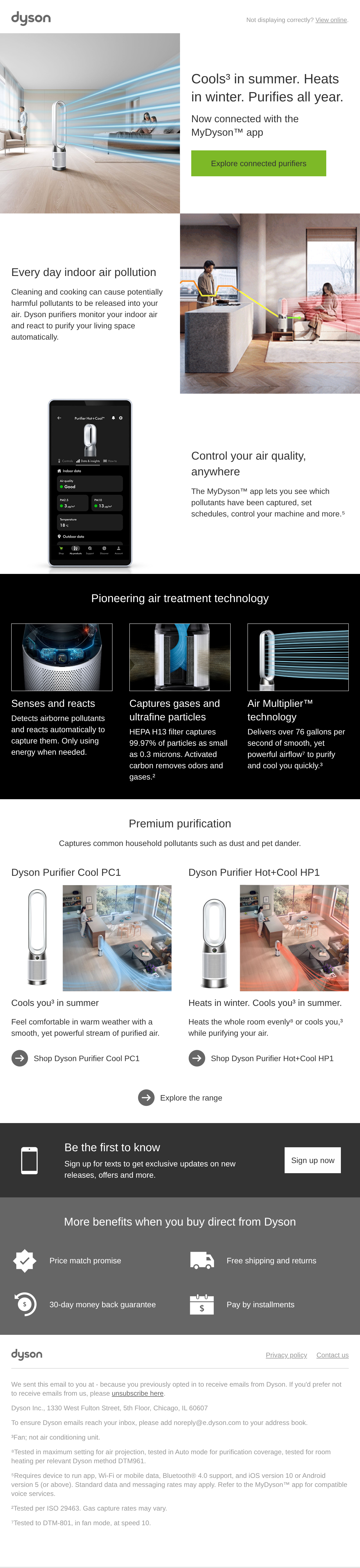 Discover our range of connected purifiers