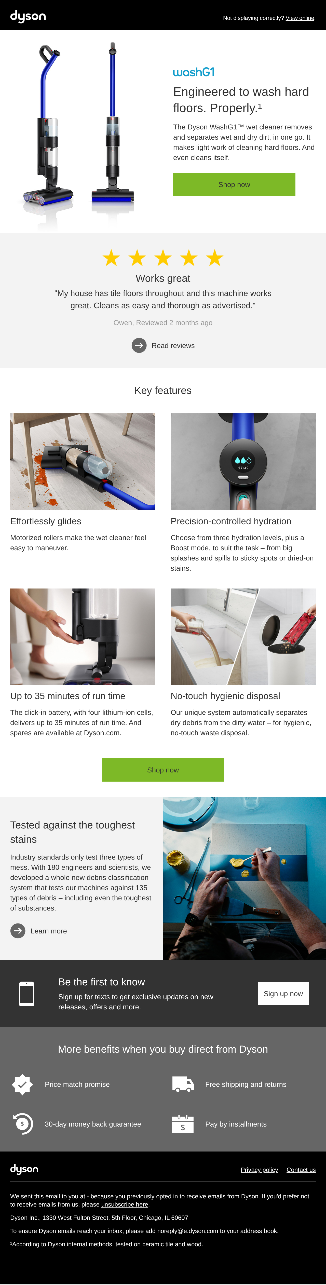 Dyson Wash G1 wet cleaner