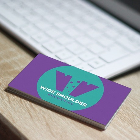 Wide Shoulder Brewing. Print and stationery by Joel Kelly.