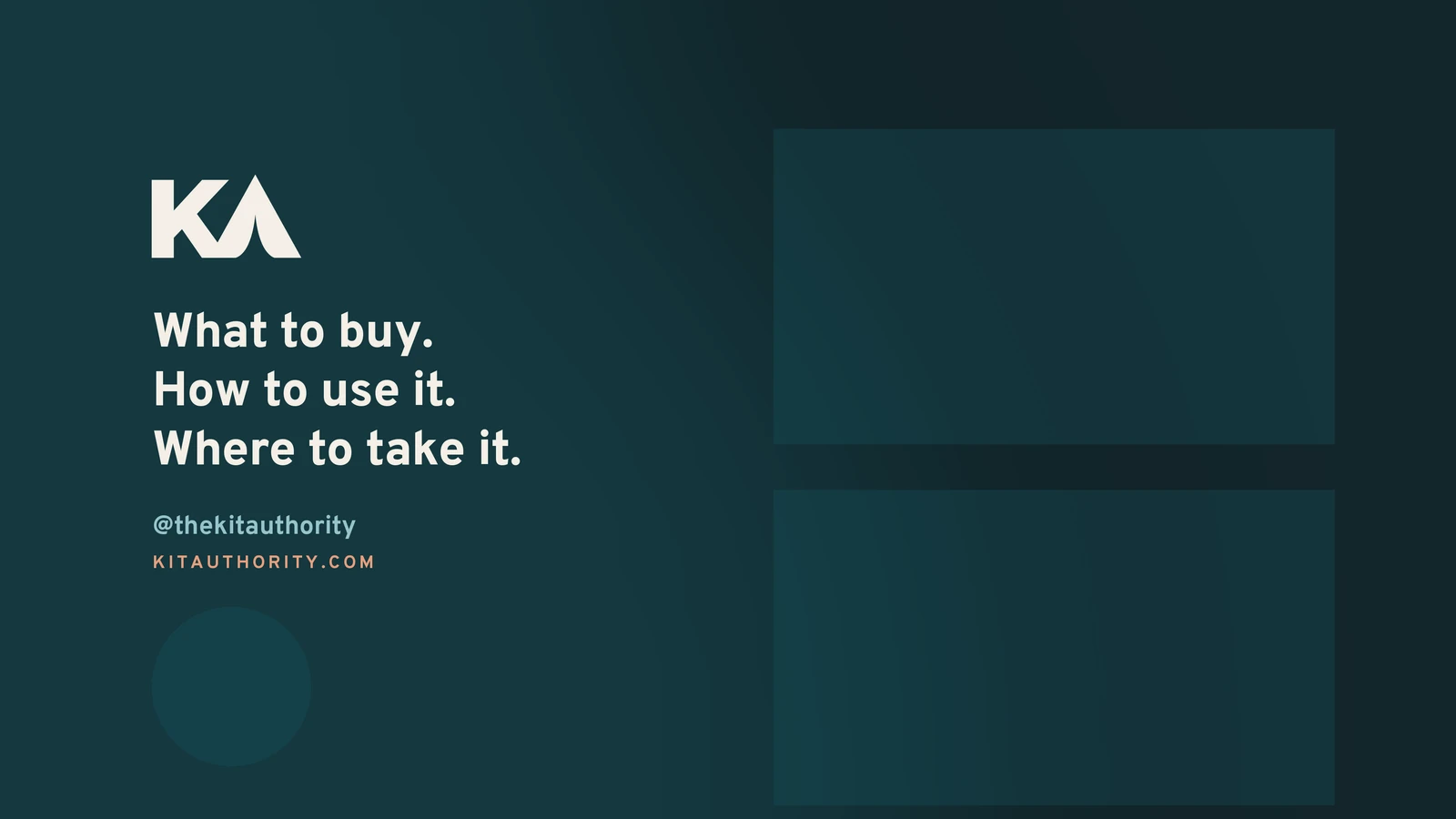 Kit Authority branded video end card.